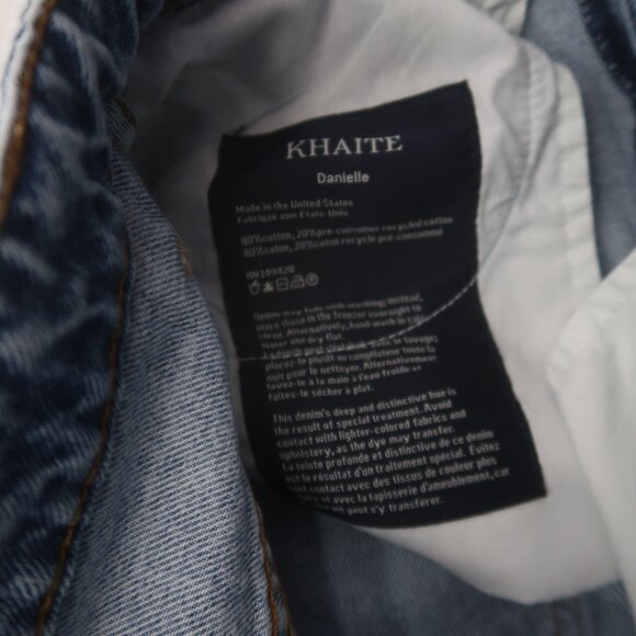 KHAITE Danielle Straight Leg Jeans in Bryce Size 26 - Picture 9 of 13